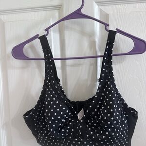 Cacique polka dot Wirefree Supportive Bra